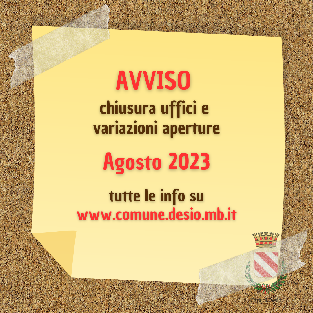 Agosto in Comune 2023: orari e informazioni utili