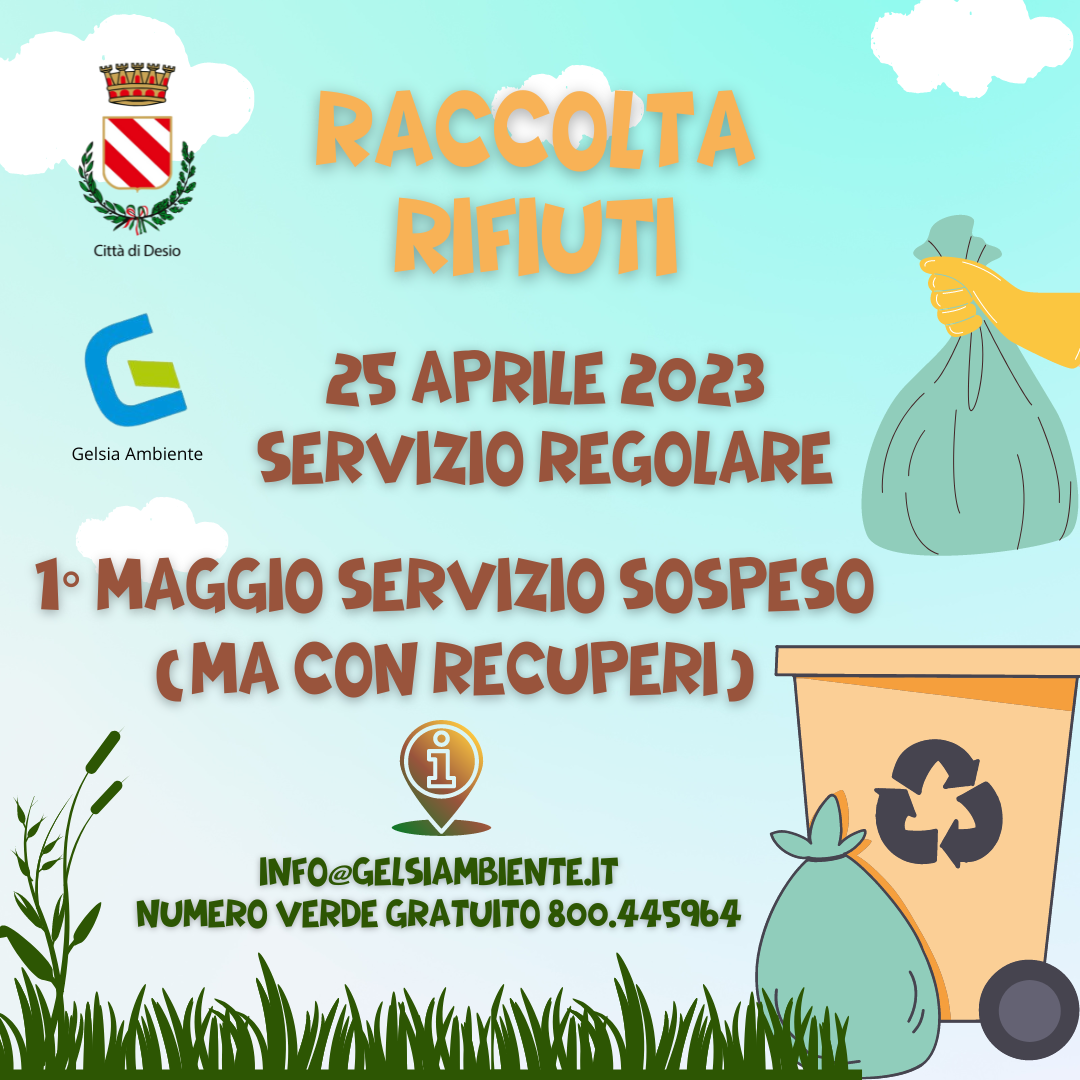 Gelsia Ambiente 25 aprile 1 maggio