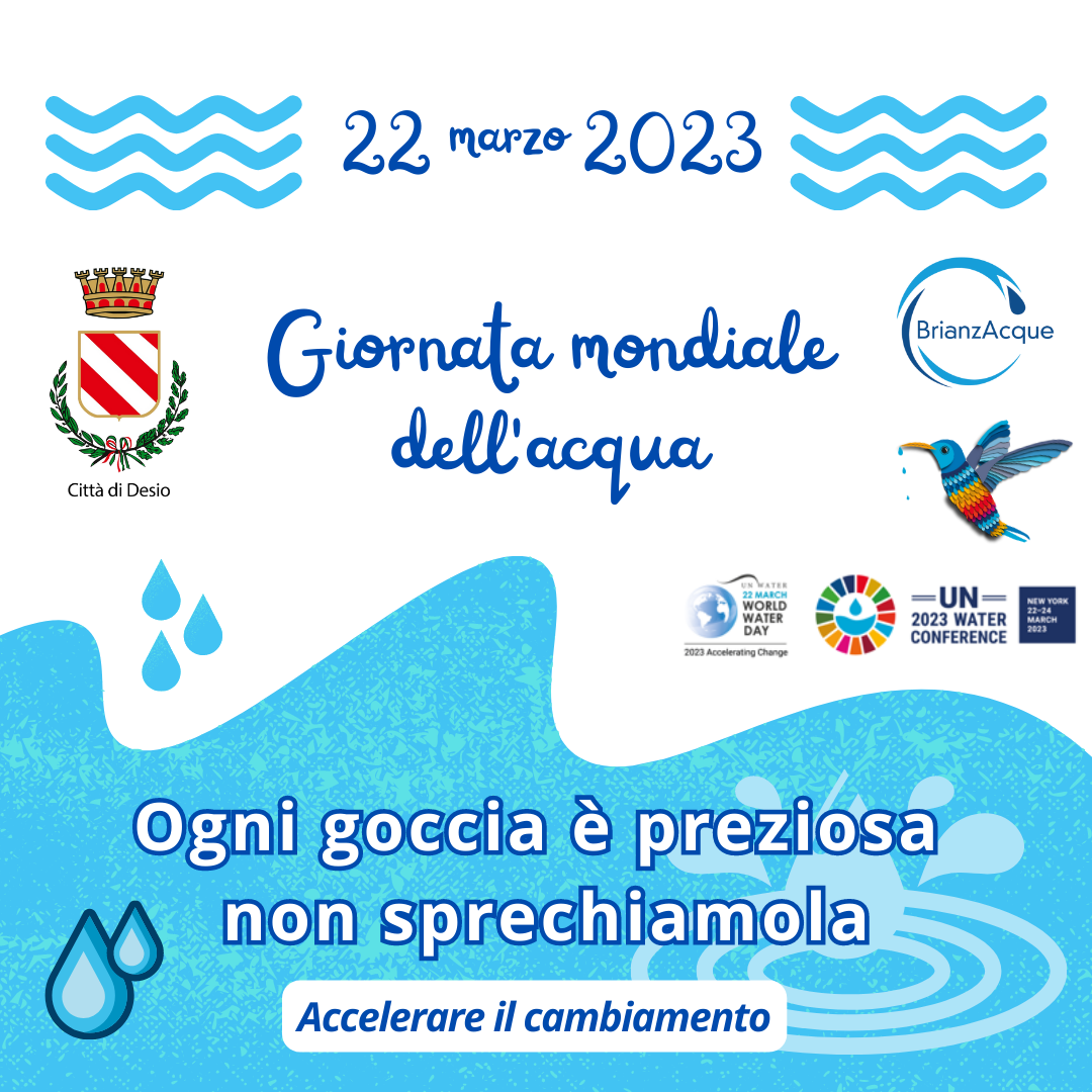 Giornata Mondiale Acqua - 22 marzo