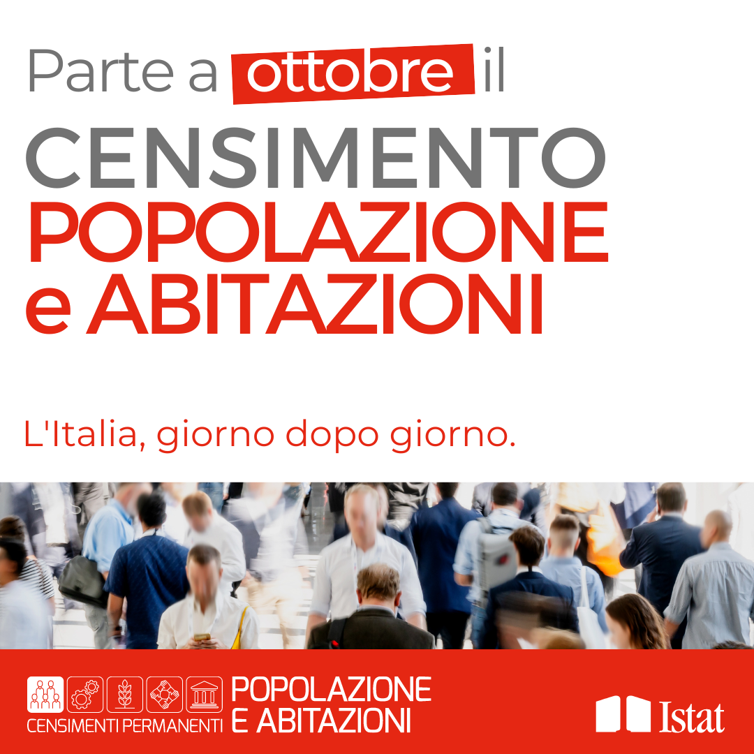 ISTAT, partita il 2 ottobre  la nuova edizione del Censimento permanente della popolazione e delle abitazioni