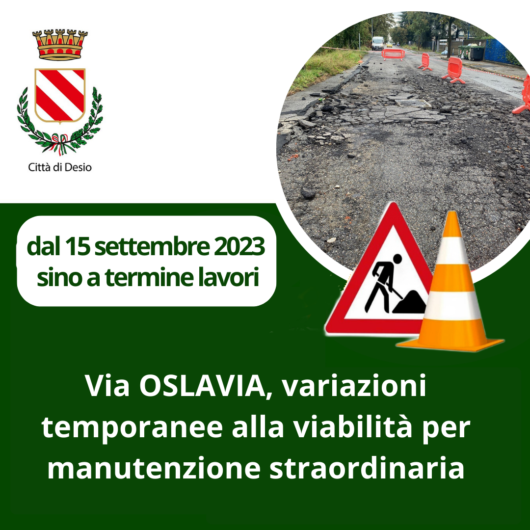 Via Oslavia, variazioni temporanee alla viabilità per manutenzione straordinaria