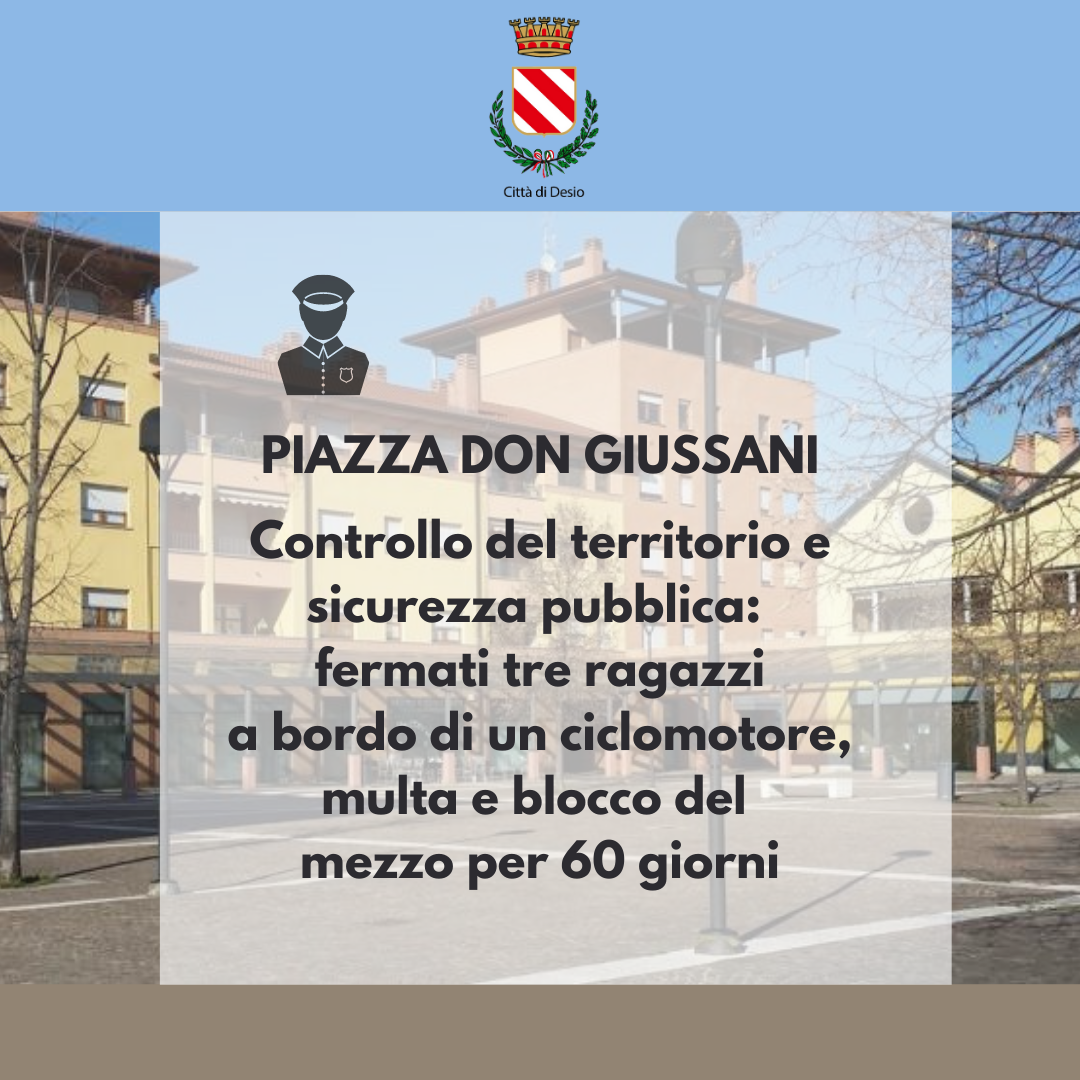 Controllo del territorio e sicurezza pubblica: fermati tre ragazzi a bordo di un ciclomotore, multa e blocco del mezzo per 60 giorni