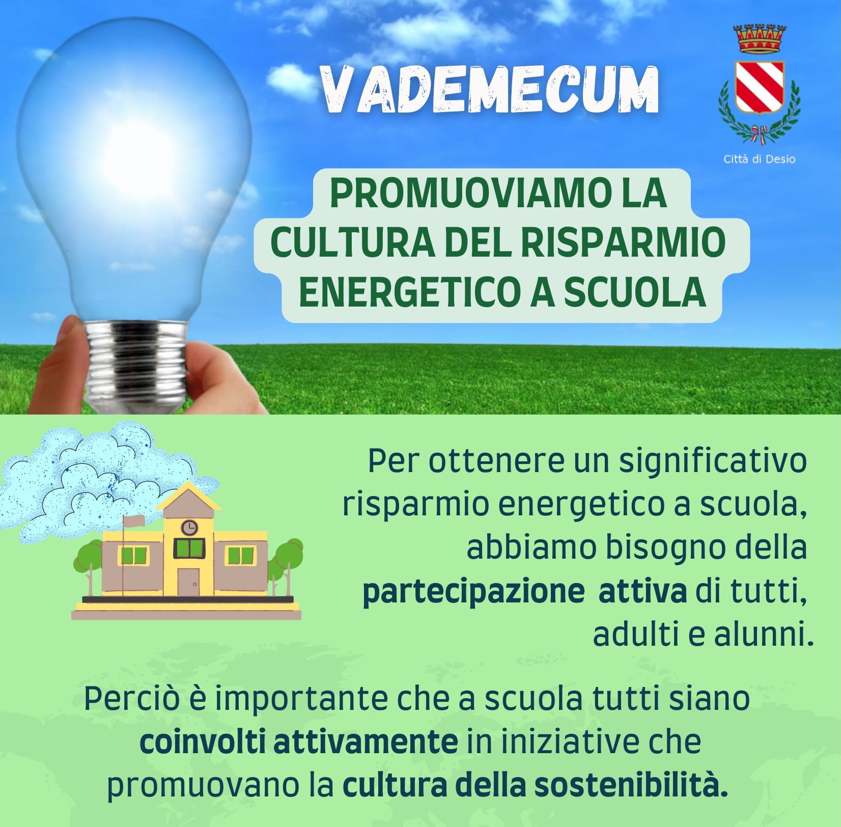 Promuoviamo la cultura del risparmio energetico, un vademecum per le scuole