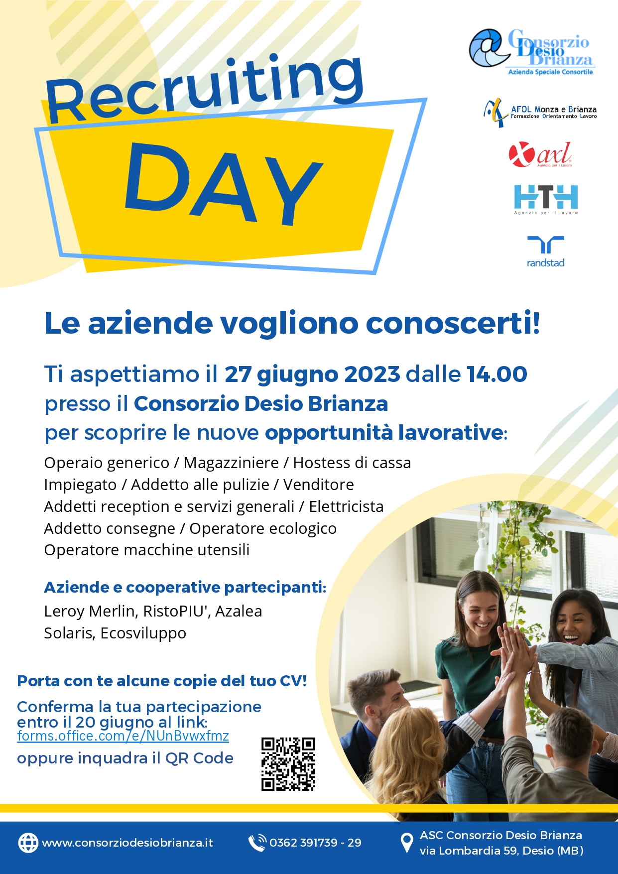 A Desio un Recruiting day per scoprire nuove opportunità lavorative