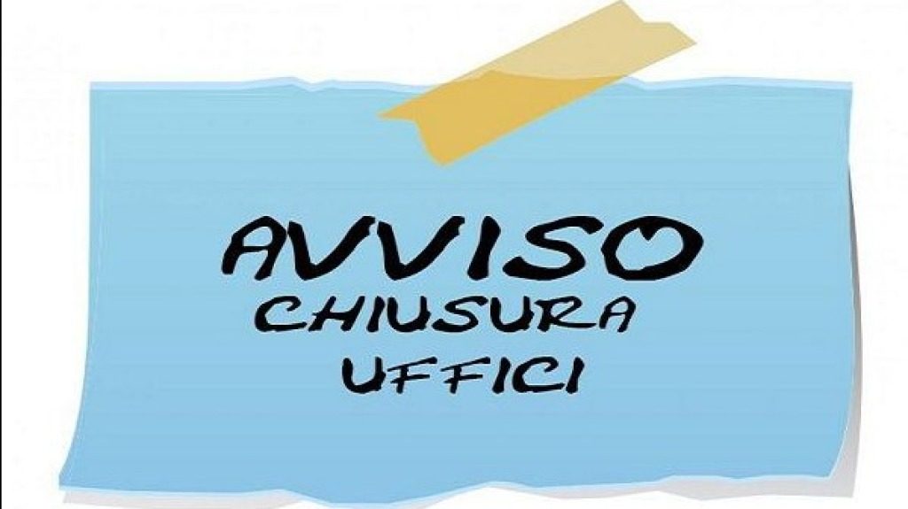 3 ottobre, uffici chiusi per Festa Patronale