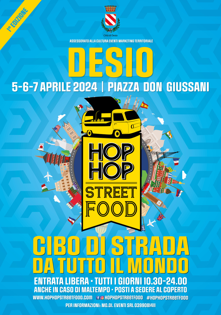 MANIFESTO BLUEBACK-MB-HOP HOP STREET FOOD-100x140 CM-20 PEZZI