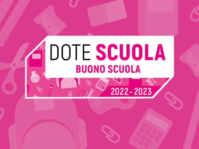 Dote Scuola - buono scuola: domande online entro il 21 dicembre