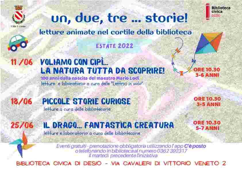 BIBLIOTECA_Un, due, tre ... storie! un cortile da favola