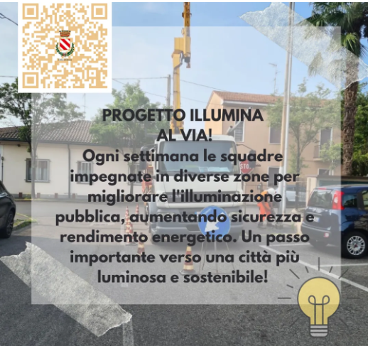 Progetto 'Illumina' - ENEL SOLE - informazioni sui lavori e SPECIFICHE PER INVIO SEGNALAZIONI