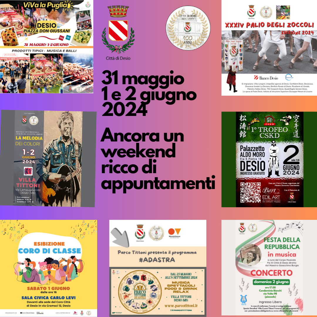 Ancora un Weekend denso di appuntamenti