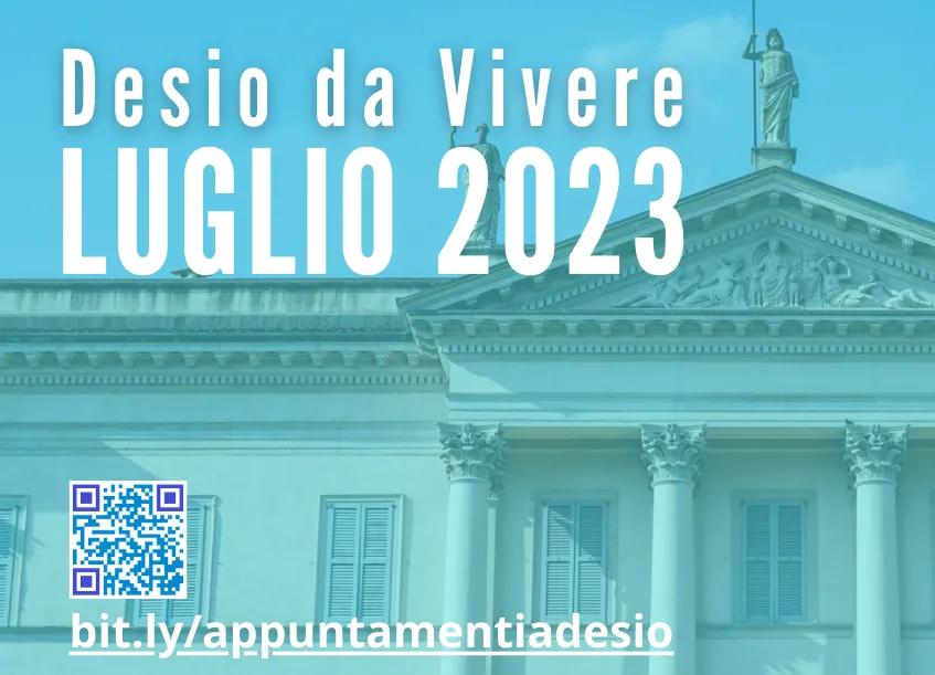 logo luglio 2023 - cartellone DESIO DA VIVERE