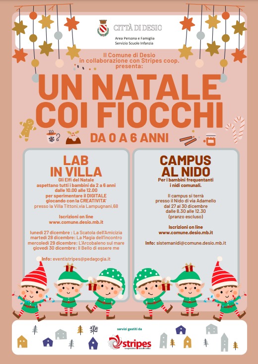 Vacanze di Natale: proposte gratuite per i bimbi di Desio da 0 a 6 anni 