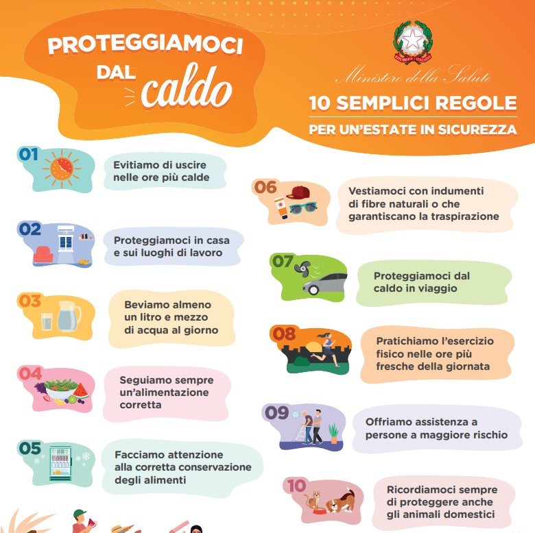 Emergenza caldo, ecco le raccomandazioni di Regione Lombardia