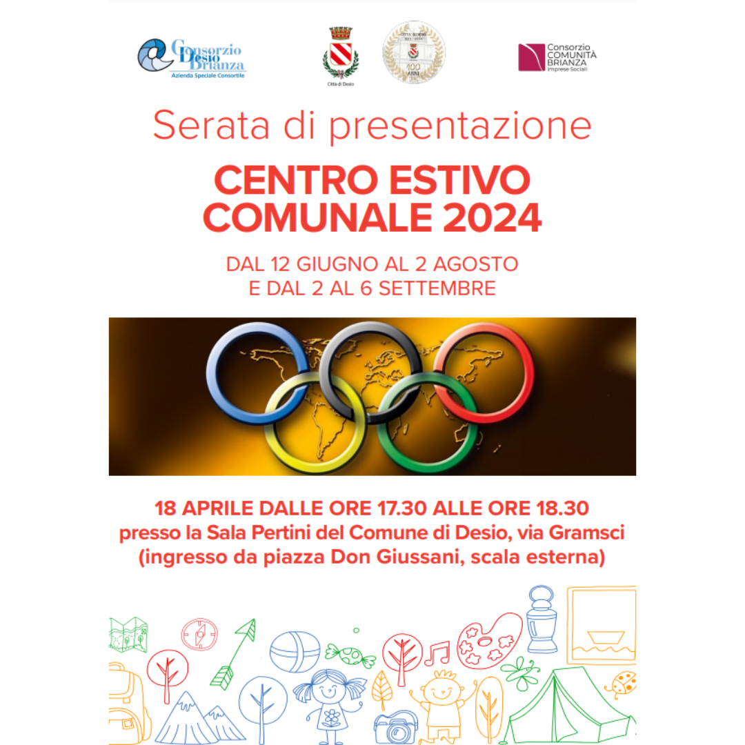 Centri Estivi comunali 2024: nidi, infanzia e primarie, al via le iscrizioni