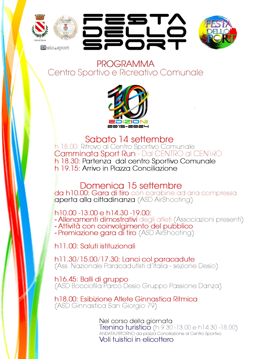 La Festa dello Sport celebra il suo decimo compleanno e il centenario della Città