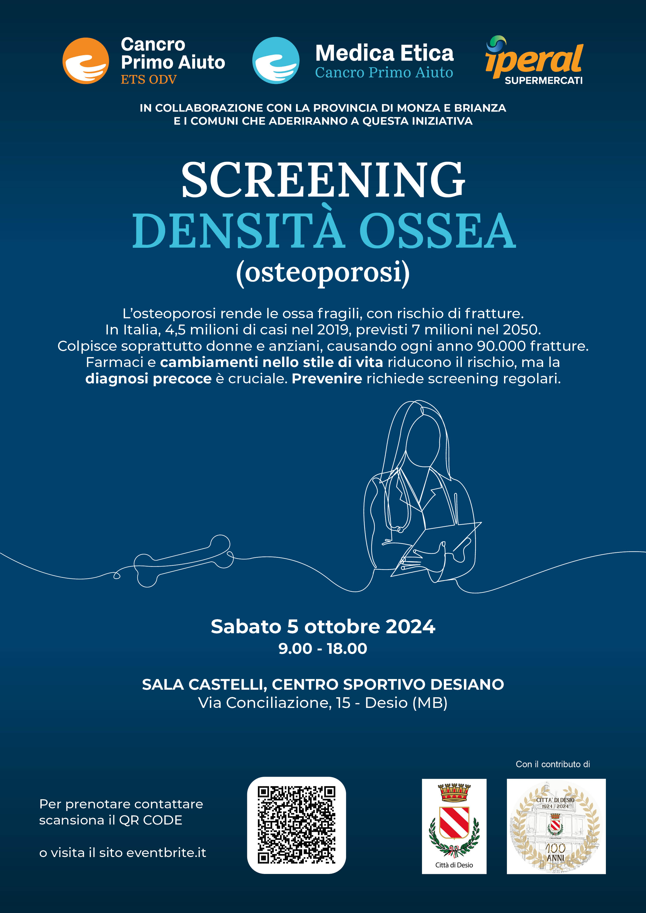 Desio: un giorno di screening gratuiti con Cancro Primo Aiuto