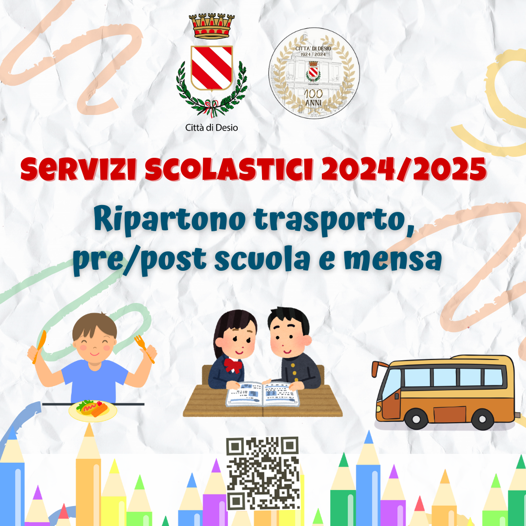 Trasporto, pre/post scuola e refezione: ripartono i servizi integrativi scolastici 2024/2025