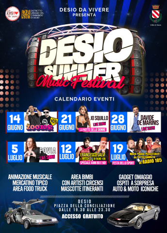 Desio Summer Music Festival  - Francesco Salvi e Mitch DJ di Radio 105