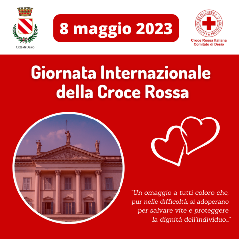 8 maggio: Villa Tittoni si veste di rosso  per la Giornata Internazionale della Croce Rossa
