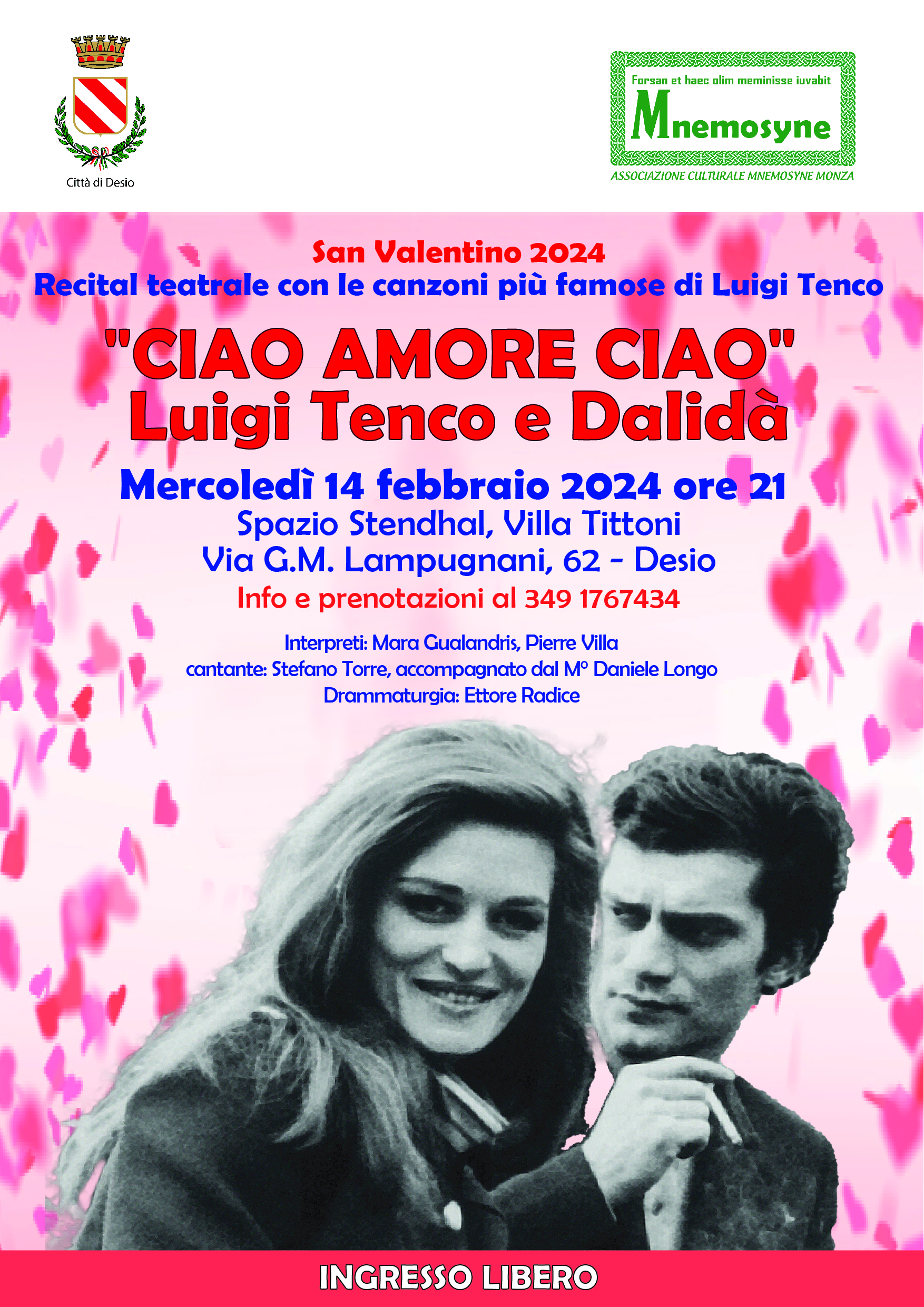 Ciao Amore Ciao Luigi Tenco e Dalidà
