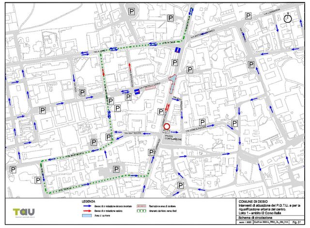 Riqualificazione urbana e zone 30 km/h: la viabilità durante il cantiere della 1 Porta - Corso italia/via F.lli Cervi
