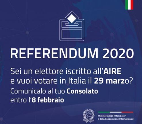 Referendum 29 marzo: iscritti AIRE e opzione di voto in Italia