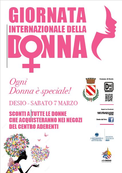Giornata della donna: SCONTI alle donne che acquistano nei negozi aderenti a campagna di Comune e Confcommercio