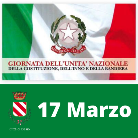17 Marzo, celebrazione dell'Unità d'Italia: celebriamo oggi più che mai il nostro essere uniti