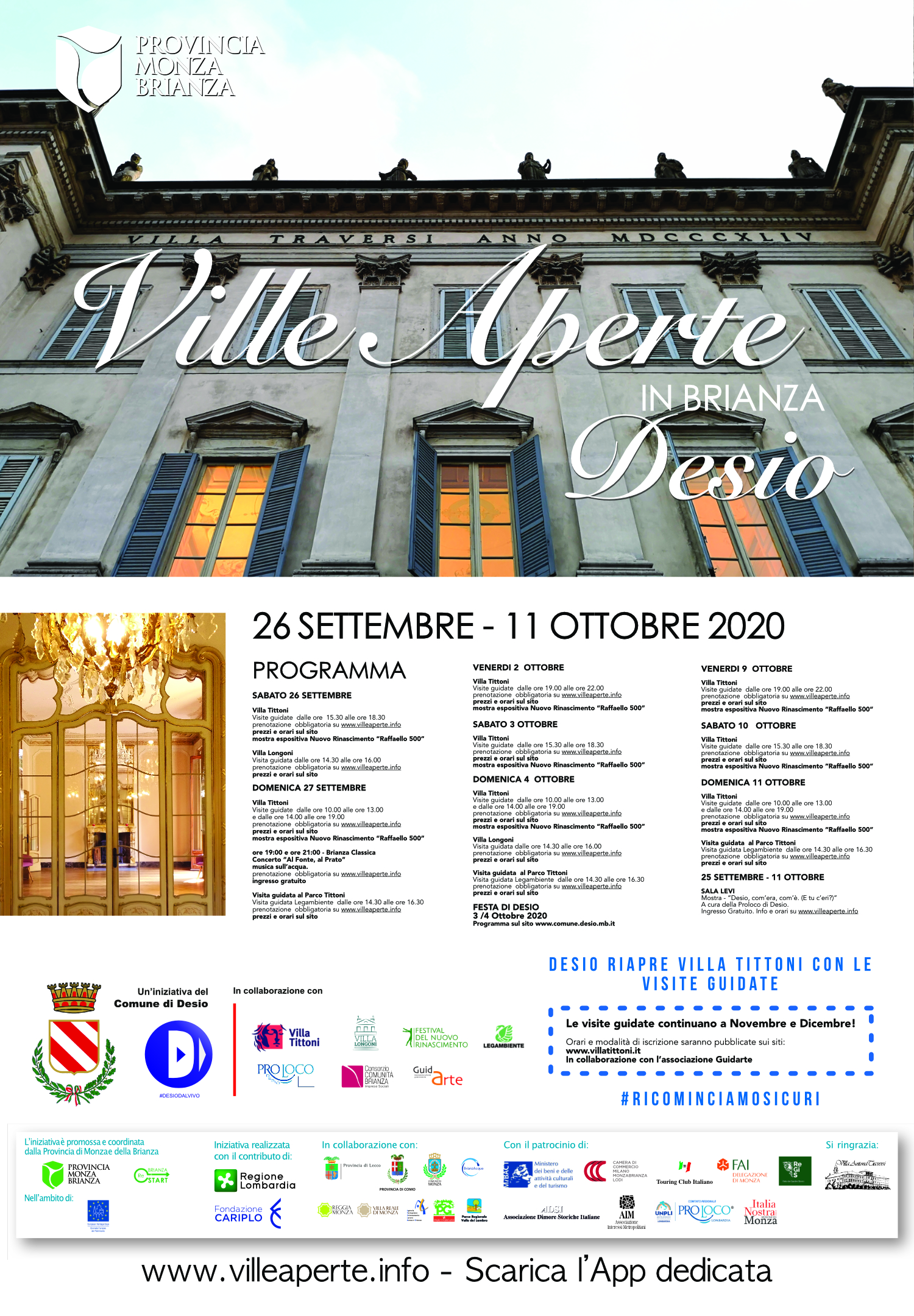 Ville Aperte in Brianza 2020: a Desio aperture straordinarie, mostre, concerti e visite guidate