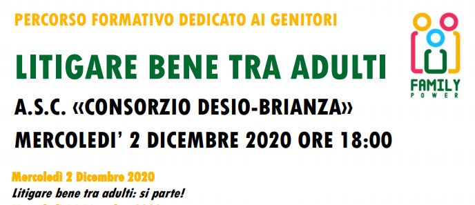 Litigare bene tra adulti', prosegue il 2 dicembre l’appuntamento ‘Scuola-Genitori’ 